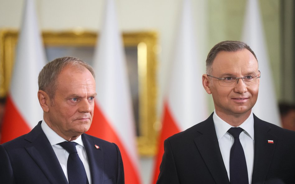 Prezydent RP Andrzej Duda i premier Donald Tusk