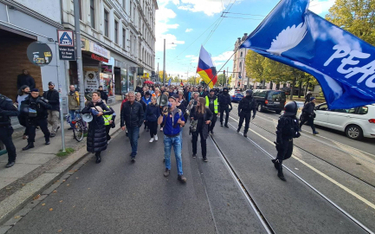 Protest w Lipsku przeciw sankcjom wobec Rosji