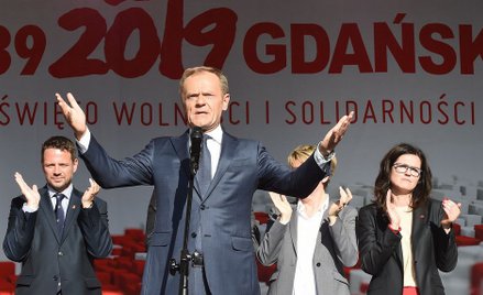 Donald Tusk na obchodach 30. rocznicy wyborów 4 czerwca 1989 roku