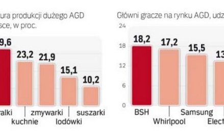 Polska już od kilku lat jest największym producentem AGD w Europie.