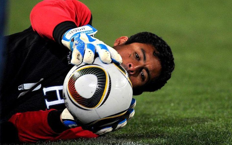 Bramkarz Hondurasu na treningu