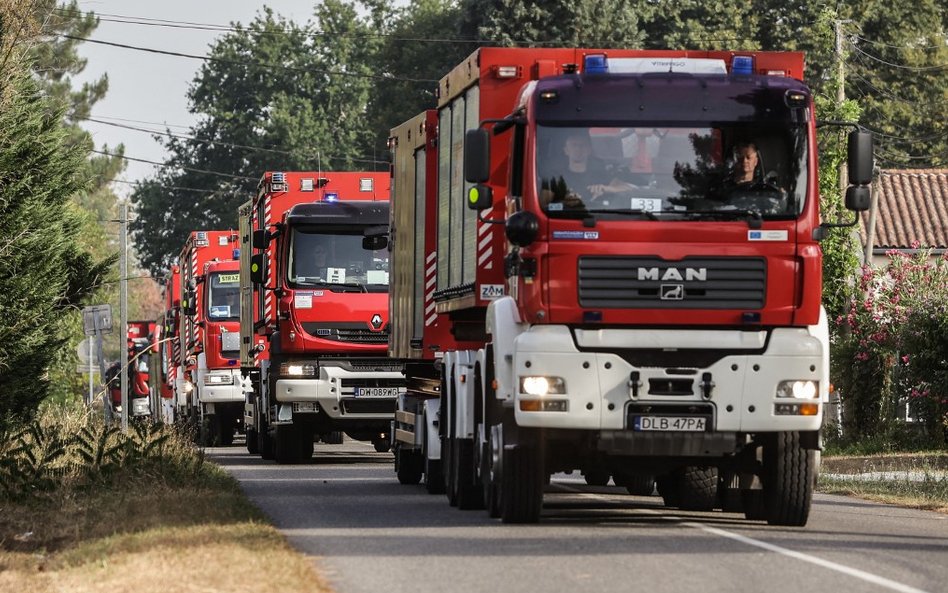 Polscy strażacy we Francji