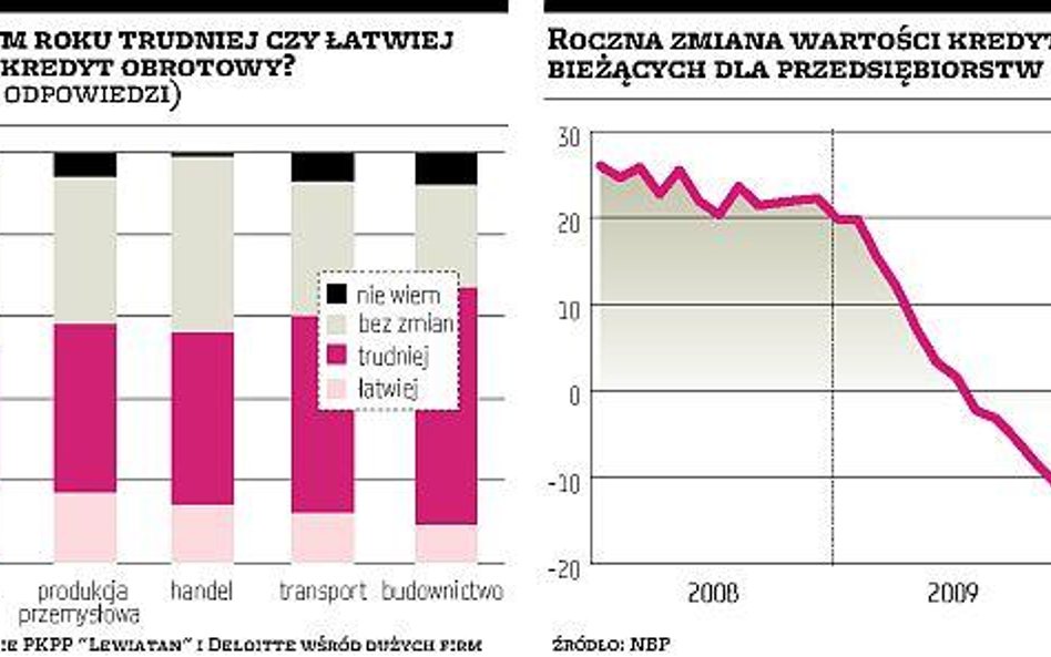 Firmy wciąż skarżą się na brak dostępu do kredytu