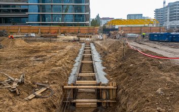 Trwają już prace ziemne i realizacja podziemnej konstrukcji budynku AFI Tower w kompleksie Towarowa 