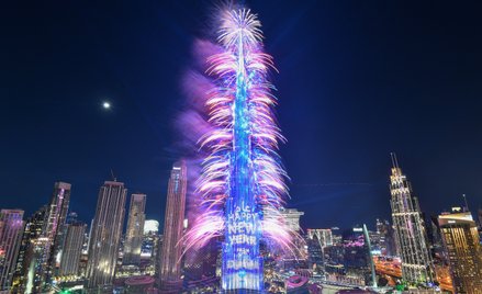 Świętowanie Nowego Roku w Dubaju, 31 grudnia 2022 r.