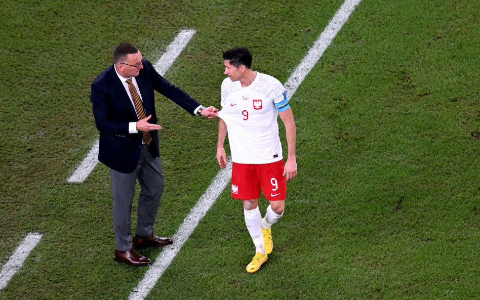 Czesław Michniewicz i Robert Lewandowski