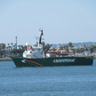 „Arctic Sunrise”, statek Greenpeace na wodach zatoki San Diego w USA.