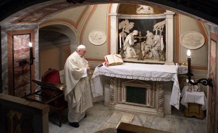 Papież Franciszek odprawił we wtorek prywatną mszę w związku ze świętem Niepokalanego Poczęcia NMP w