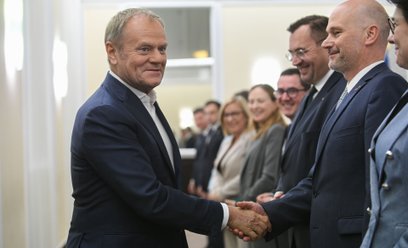 Donald Tusk i Maciej Berek