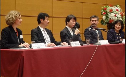 Seong-Jin Cho na konferencji prasowej w Japonii