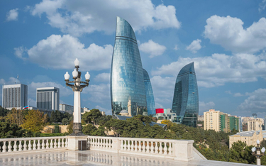Flame Towers, jeden ze współczesnych architektonicznych symboli Baku, stolicy Azerbejdżanu.