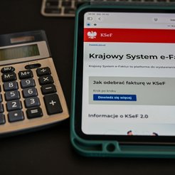 Strona internetowa logowania do Krajowego Systemu e-Faktur (KSeF)