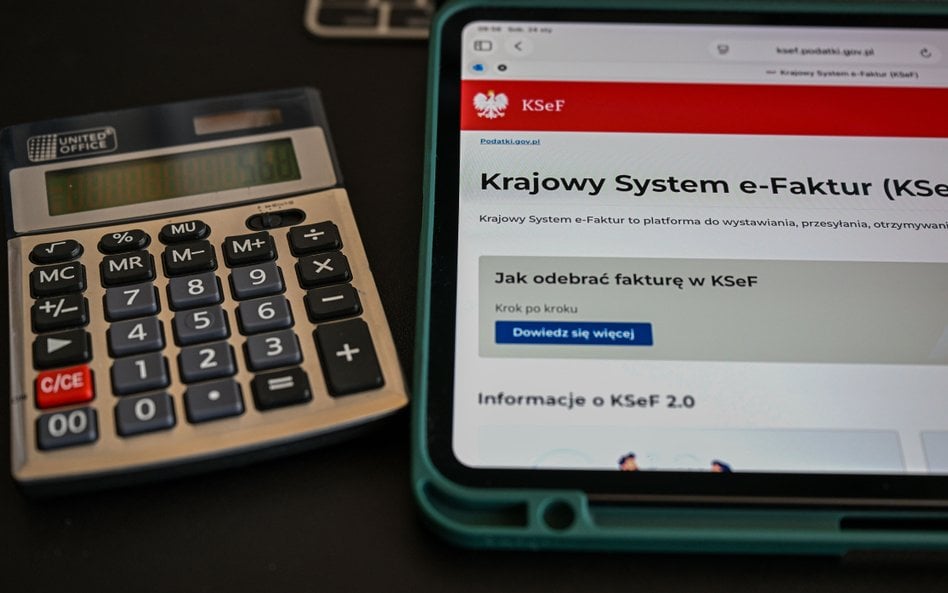 Strona internetowa logowania do Krajowego Systemu e-Faktur (KSeF)