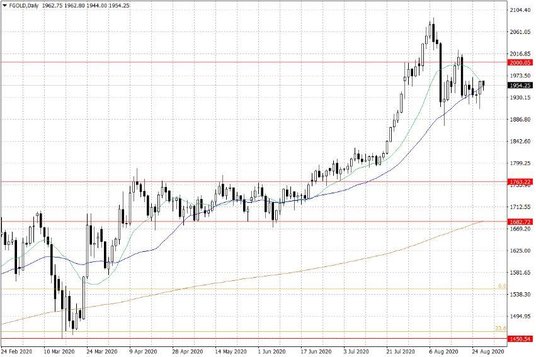 Notowania złota – dane dzienne