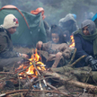 Imigranci na granicy Polski z Białorusią
