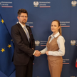 prof. Wojciech Fendler i wiceminister zdrowia Katarzyna Kęcka, 28.01.2026 r.