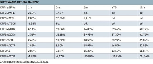 "w co inwestowac etf 2021"