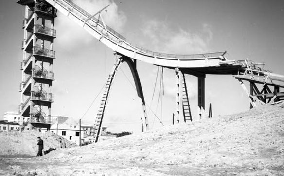 Warszawska skocznia narciarska „Skarpa” przy ulicy Czerniowieckiej 3 na Mokotowie istniała przez 50 