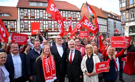 Ostatni wiec wyborczy SPD przed wyborami w Saksonii-Anhalt