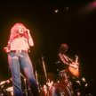 John Paul Jones, Robert Plant i Jimmy Page podczas nowojorskich koncertów w 1973 r.