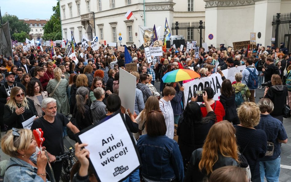 Protest w Warszawie