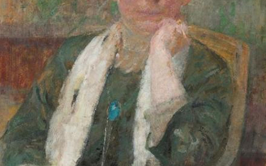 Olga Boznańska „Portret kobiety w szalu”, ok. 1912 roku