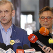 Sławomir Broniarz (z lewej) apeluje o pojednanie w Wielkim Tygodniu. Na zdjęciu z Krzysztofem Baszcz