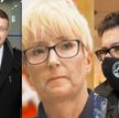 Od lewej: Paweł Juszczyszyn, Beata Morawiec, Igor Tuleya - sędziowie zawieszeni w czynnościach