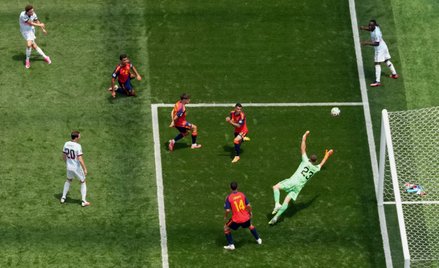 Unai Simón zakończył swoją passę w meczu Hiszpania - Belgia