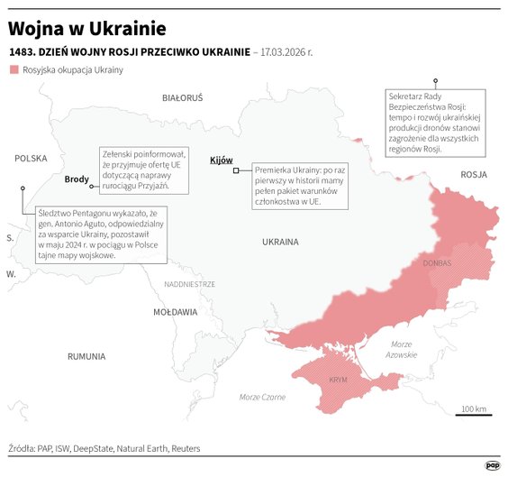 Tak wyglądała sytuacja na froncie w 1483 dniu wojny