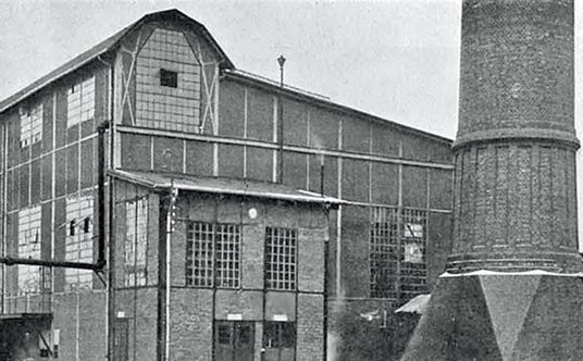 Kotłownia centralna, jeden z głównych budynków Gazowni Warszawskiej