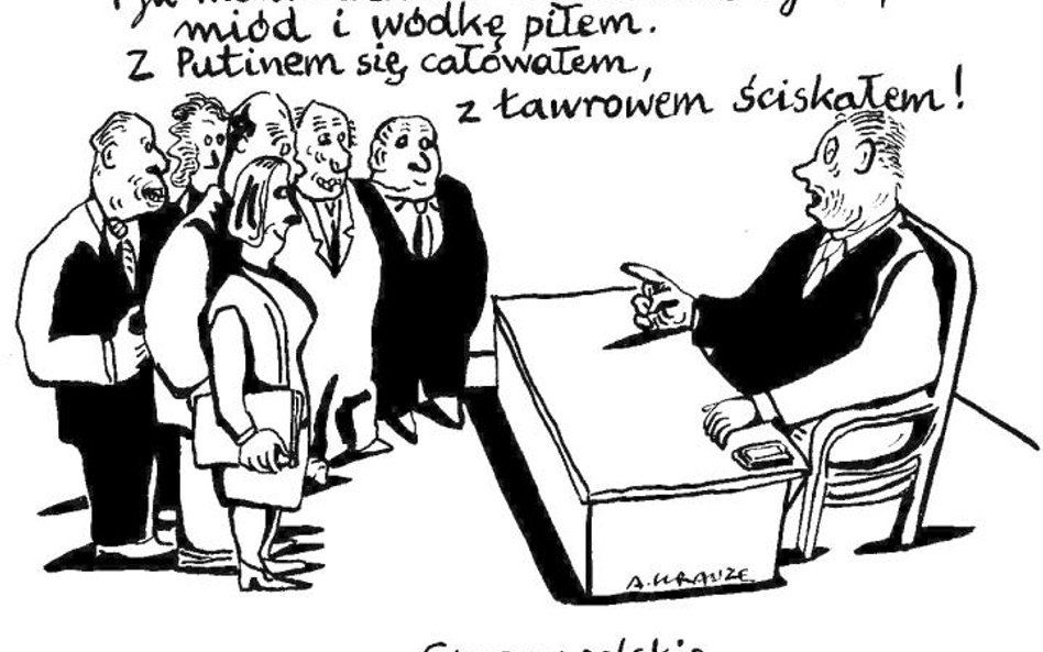 Komentarz rysunkowy. Na urodzinach Schroedera