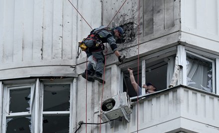 Jeden z dronów wleciał do mieszkania, ale nie eksplodował