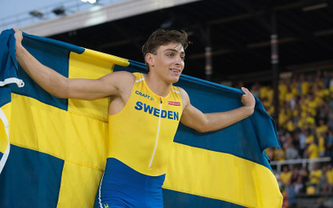 Rekordzisty świata w skoku o tyczce Szwed Armand Duplantis