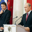 Matteo Renzi i Władimir Putin podczas wizyty włoskiego premiera w Moskwie