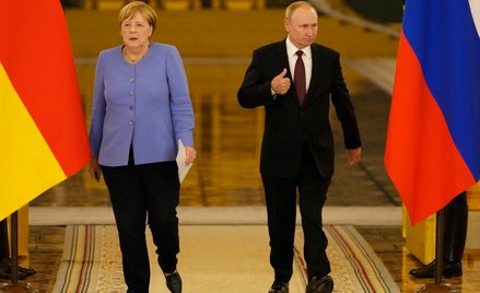 Angela Merkel i Władimir Putin