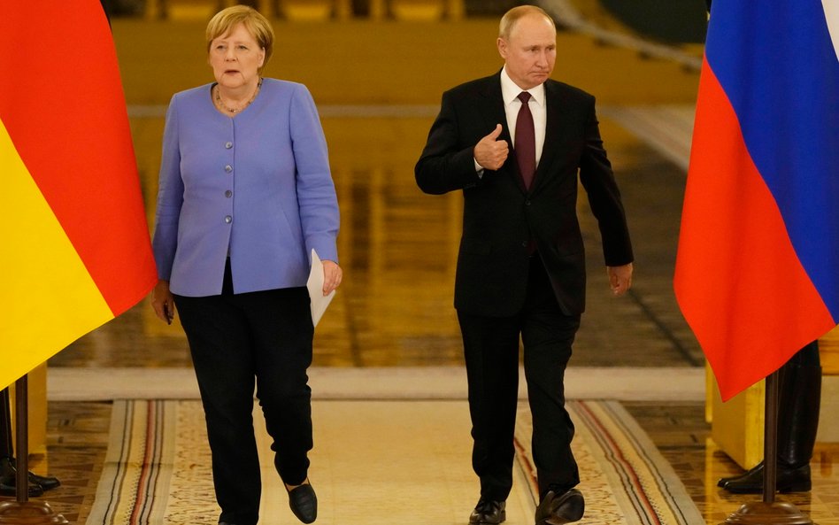 Angela Merkel i Władimir Putin