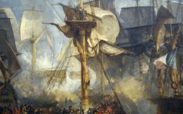 „Bitwa pod Trafalgarem” Williama Turnera – klęska floty francuskiej.