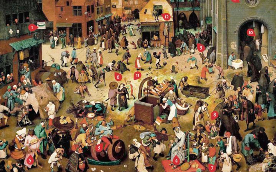 „Walka karnawału z postem” (1559 r.) Pietera Bruegla Starszego