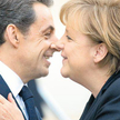 Nicolas Sarkozy i Angela Merkel tuż przed wczorajszym spotkaniem
