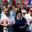 Małgorzata Kidawa-Błońska, Grzegorz Schetyna, Ewa Kopacz i Bartosz Arłukowicz na Marszu Wolności
