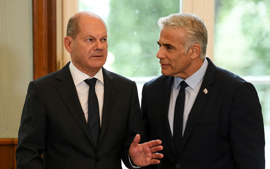 Olaf Scholz i Jair Lapid