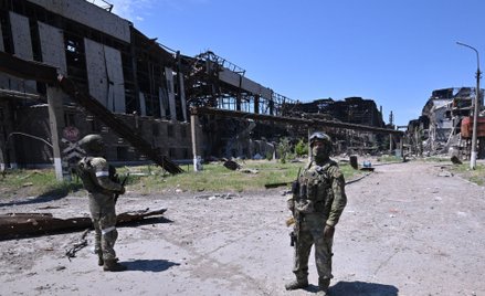 Rosyjscy żołnierze w Mariupolu