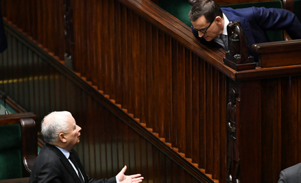 I premier Mateusz Morawiecki, i prezes PiS Jarosław Kaczyński (na zdjęciu w czwartek w Sejmie) zapow