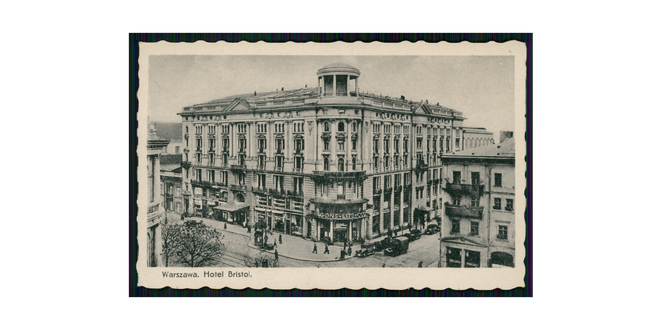 Hotel "Bristorl" w czasie II RP, zdjęcie z końca lat 30.