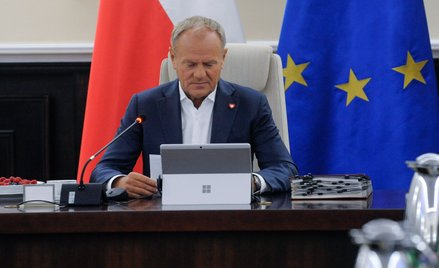 Premier Donald Tusk na posiedzeniu rządu