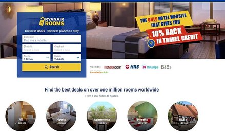 Ryanair - rezerwujesz nocleg, dostajesz rabat na samolot