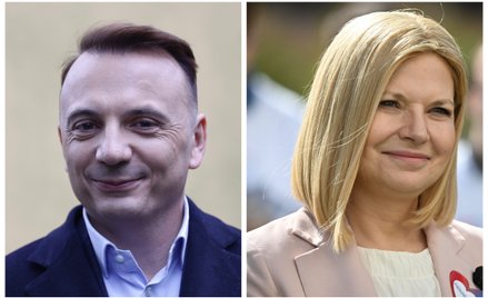 Łukasz Gibała i Monika Piątkowska
