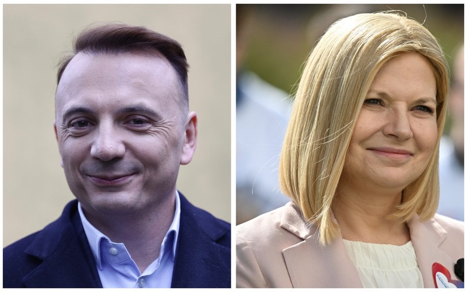 Łukasz Gibała i Monika Piątkowska