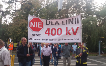 Kolejny protest przeciwko linii energetycznej 400 kV